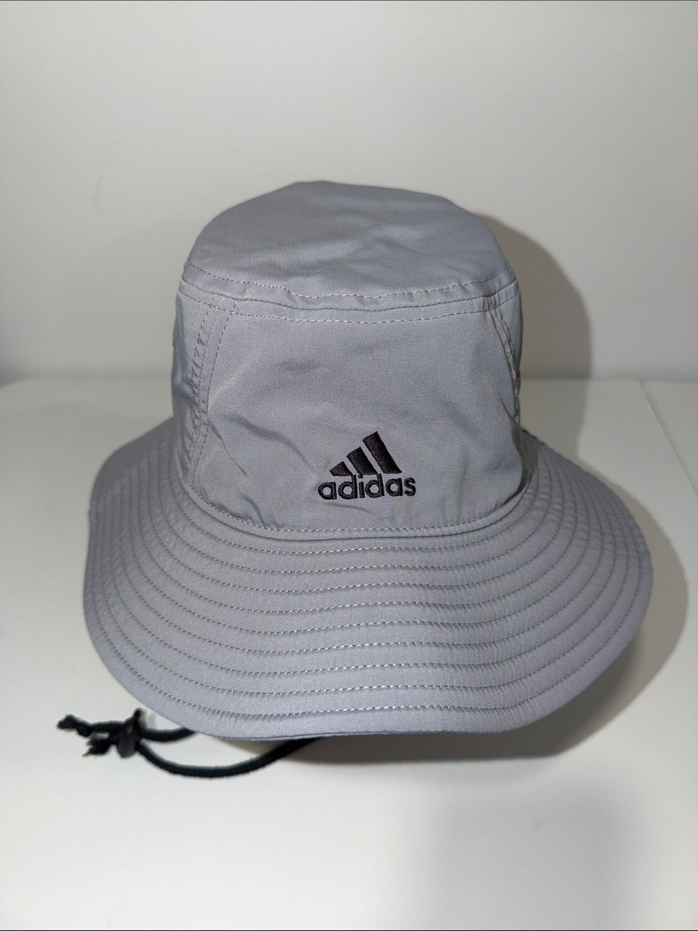 adidas OS Charcoal Gray Aeroready Anywhere Boonie Drawstring Hat